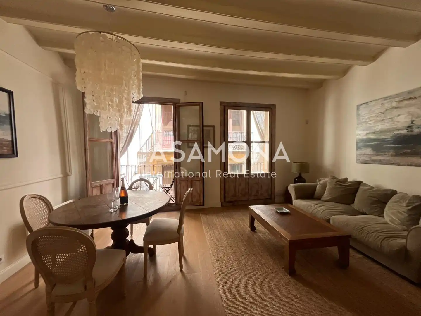 Sala de estar de Apartamento en venta en Barcelona con Aire acondicionado, Calefacción y Balcón