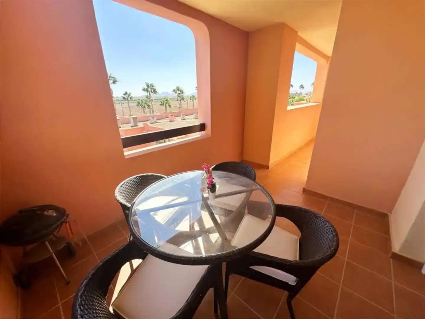 Terrasse von Wohnung zur Miete in Torre-Pacheco mit Klimaanlage und Balkon