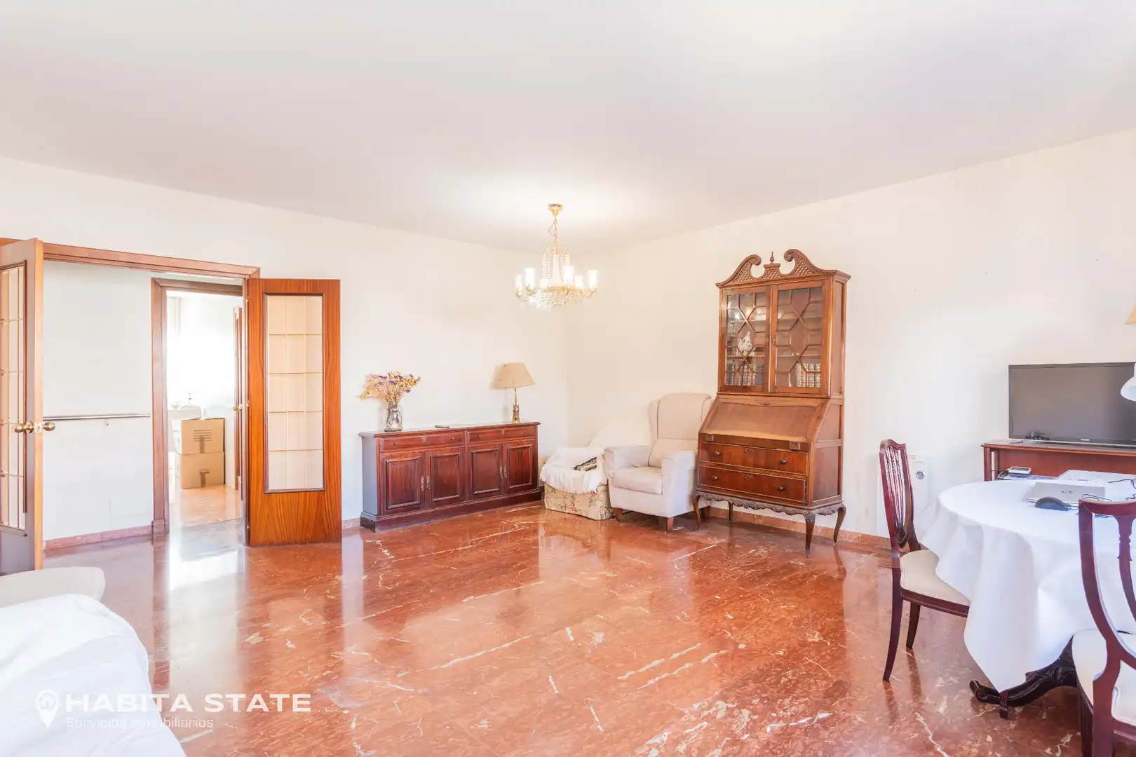 Living room of Flat for sale in Almería  with Air Conditioner, Heating and Oven