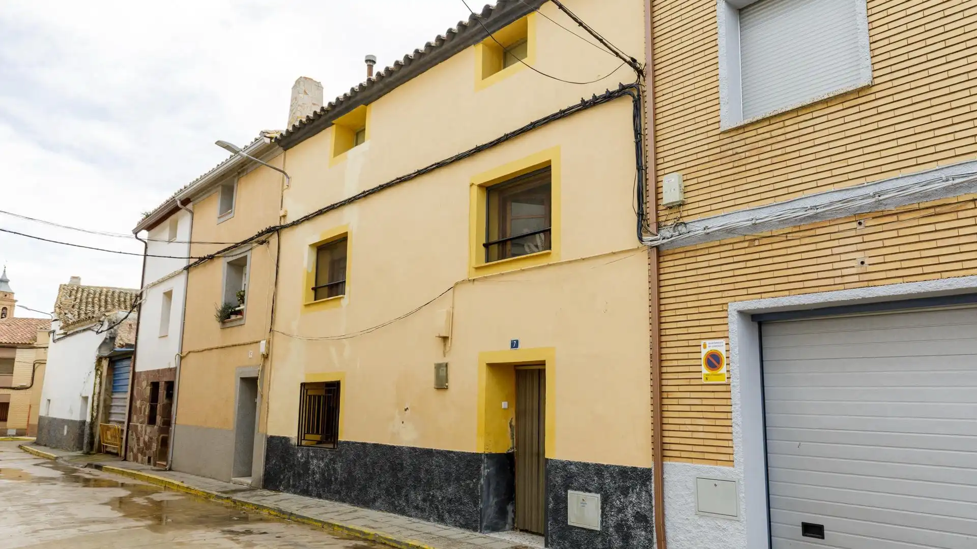 Vista exterior de Finca rústica en venta en Lumpiaque con Calefacción, Terraza y Amueblado