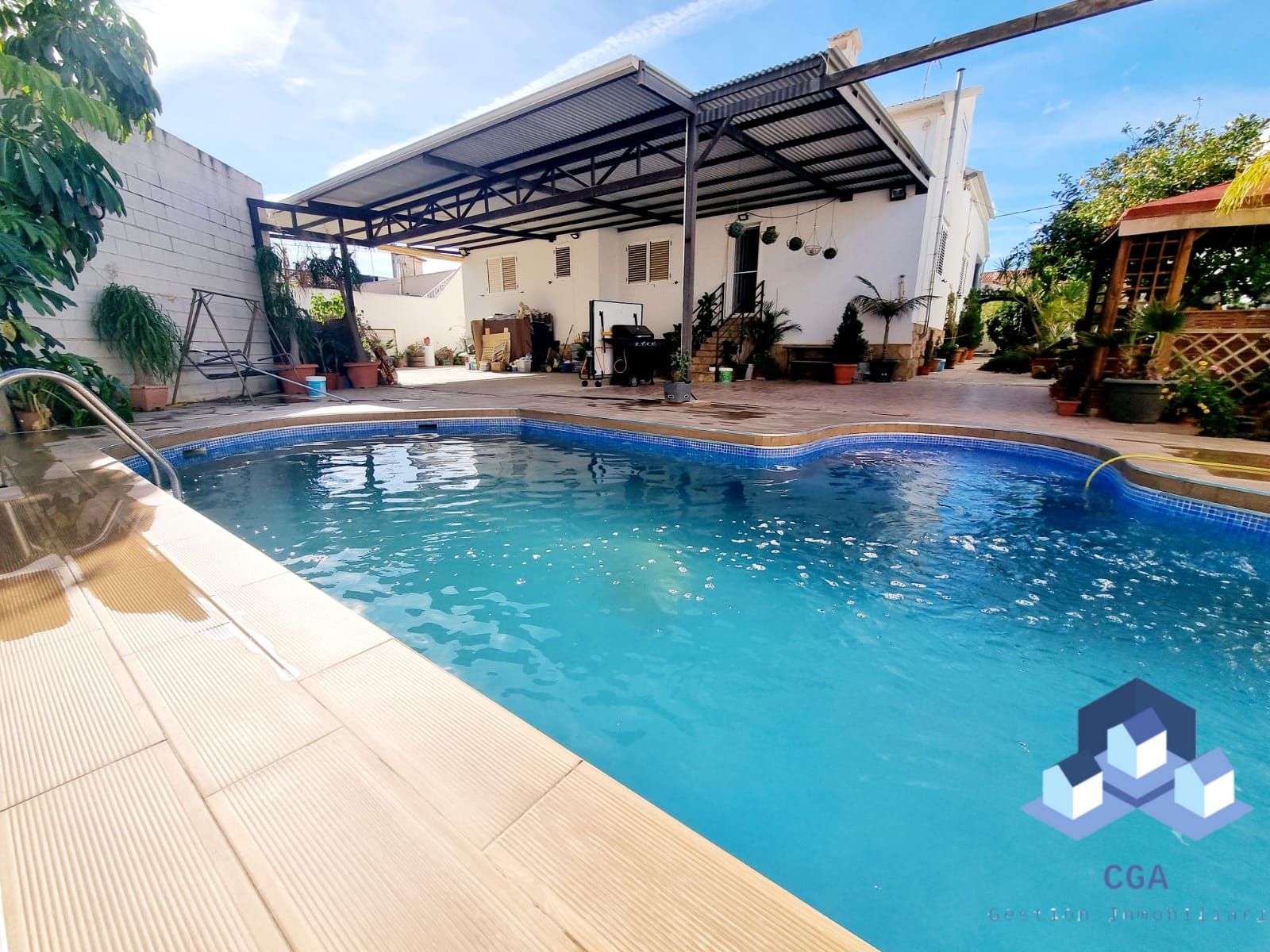 Swimming pool of House or chalet for sale in Lorca  with Air Conditioner, Heating and Private garden