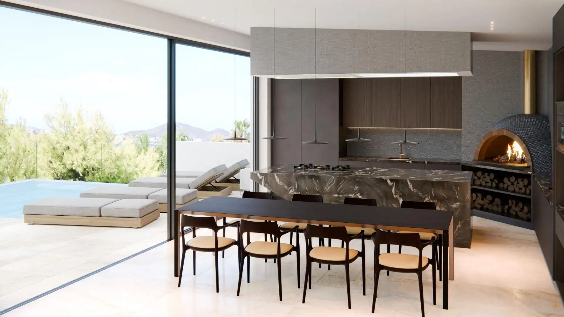 Comedor de Casa o chalet en venta en Calvià con Aire acondicionado, Calefacción y Jardín privado