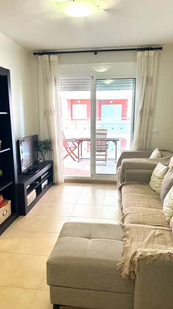 Wohnzimmer von Wohnung zur Miete in Canet d'En Berenguer mit Privatgarten, Terrasse und Möbliert