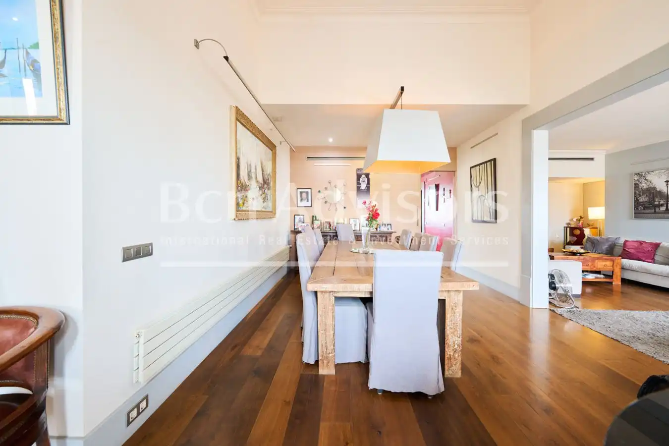 Dining room of Attic for sale in Barcelona  with Air Conditioner, Heating and Parquet flooring