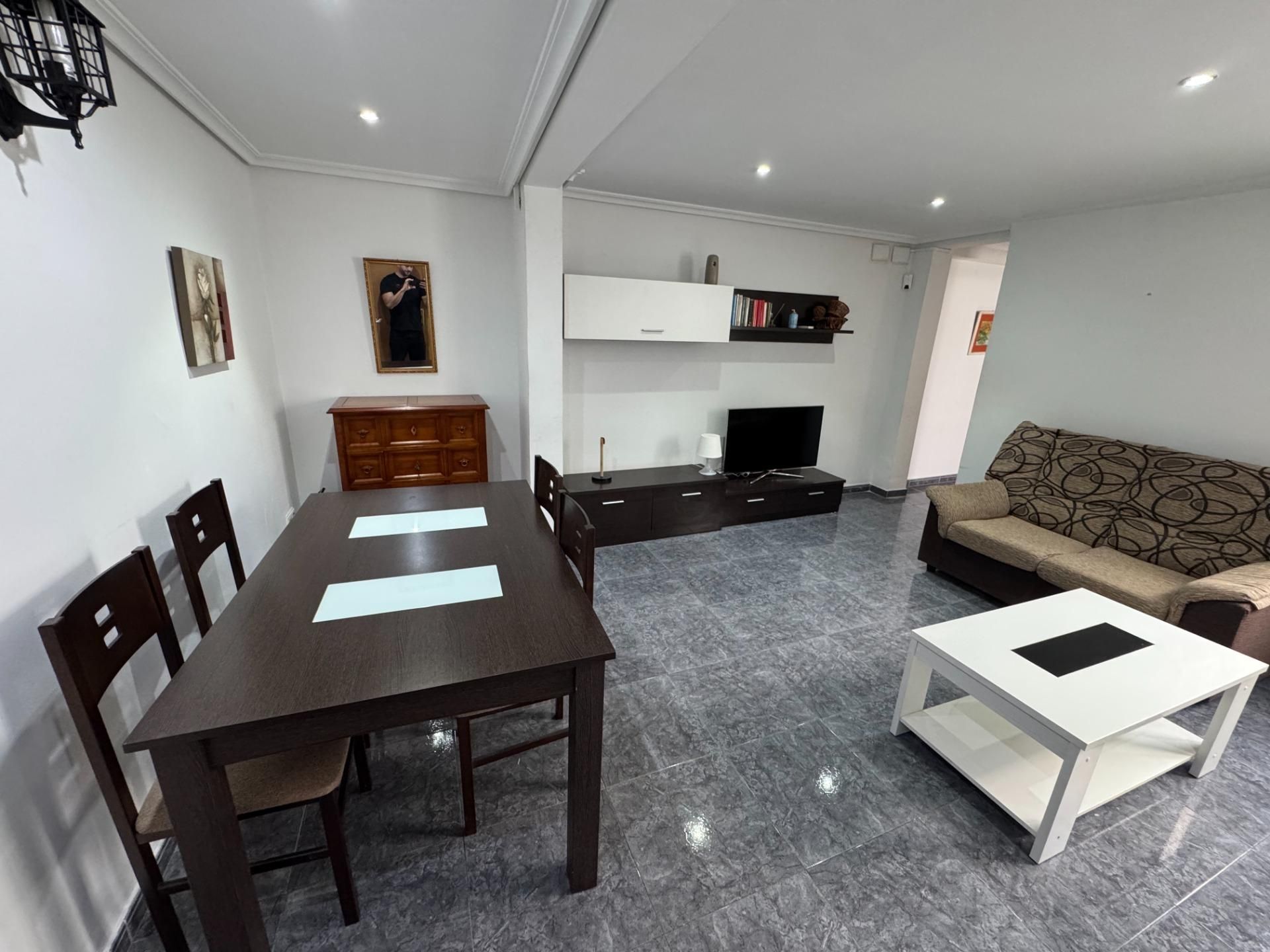 Sala d'estar de Pis de lloguer en  Valencia Capital amb Aire condicionat