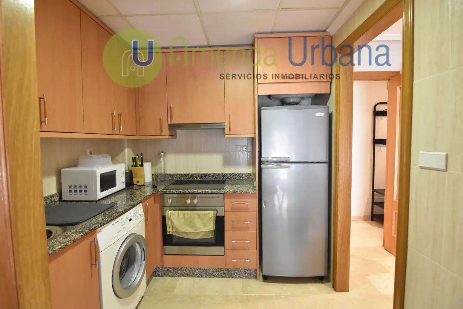 Cocina de Piso de alquiler en Elche / Elx con Aire acondicionado, Calefacción y Amueblado