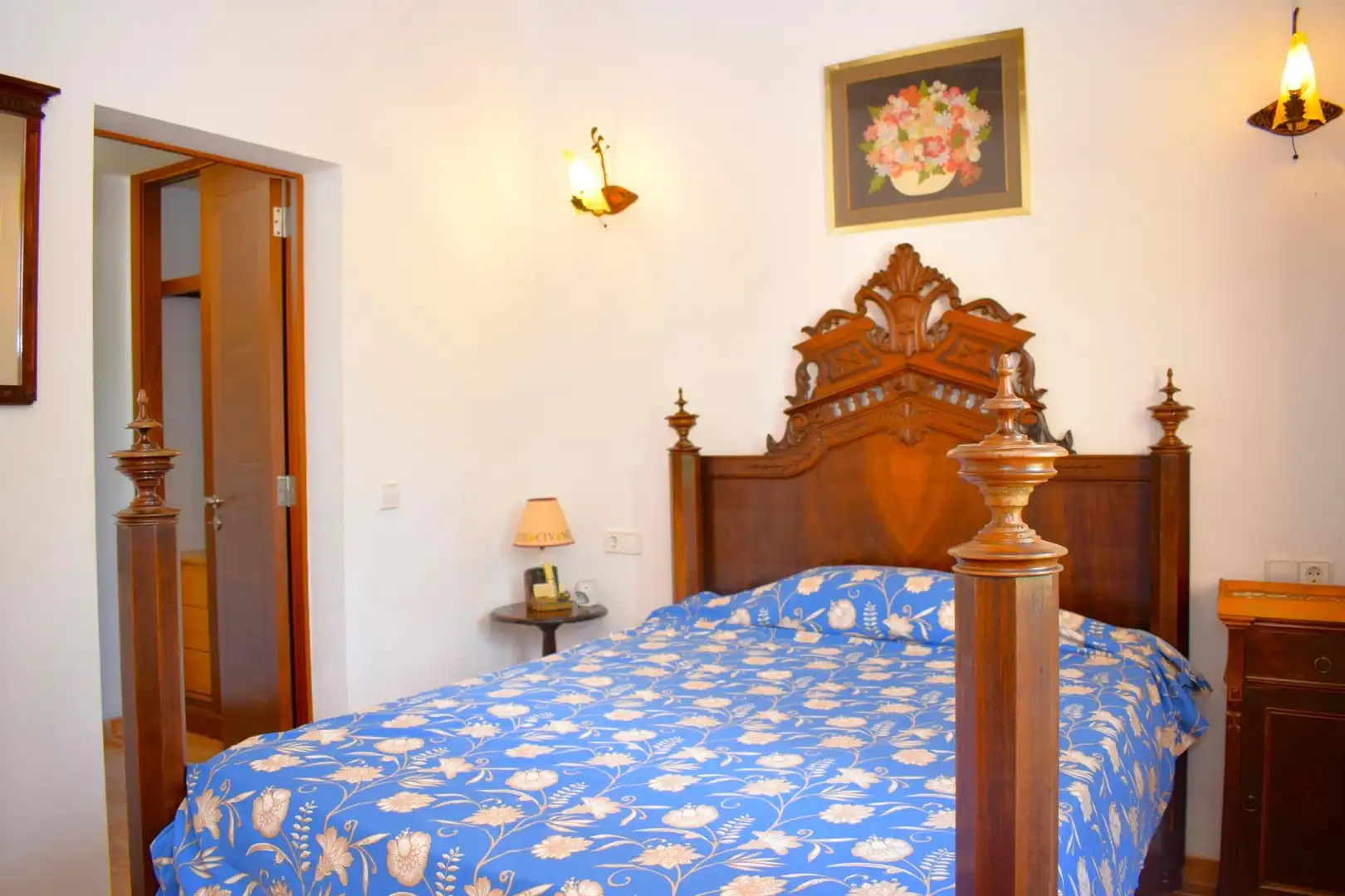Schlafzimmer von Country house zur Miete in Sa Pobla mit Privatgarten, Terrasse und Möbliert