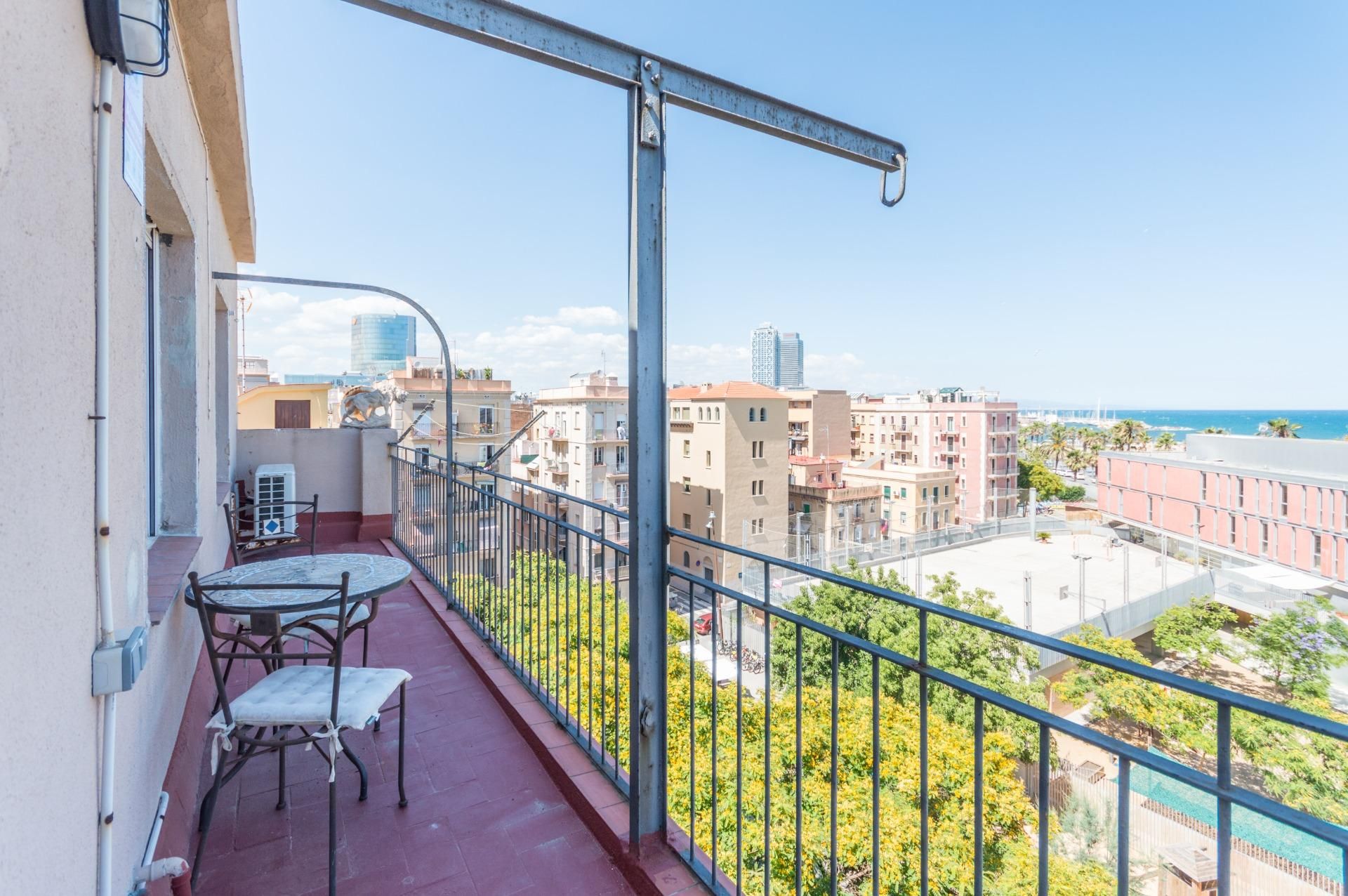 Terrace of Attic for sale in  Barcelona Capital  with Air Conditioner, Heating and Parquet flooring