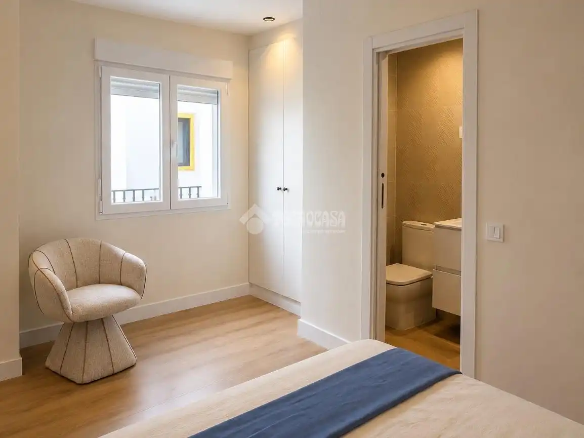 Schlafzimmer von Wohnung zum Verkauf in Madrid mit Klimaanlage, Balkon und Alarm
