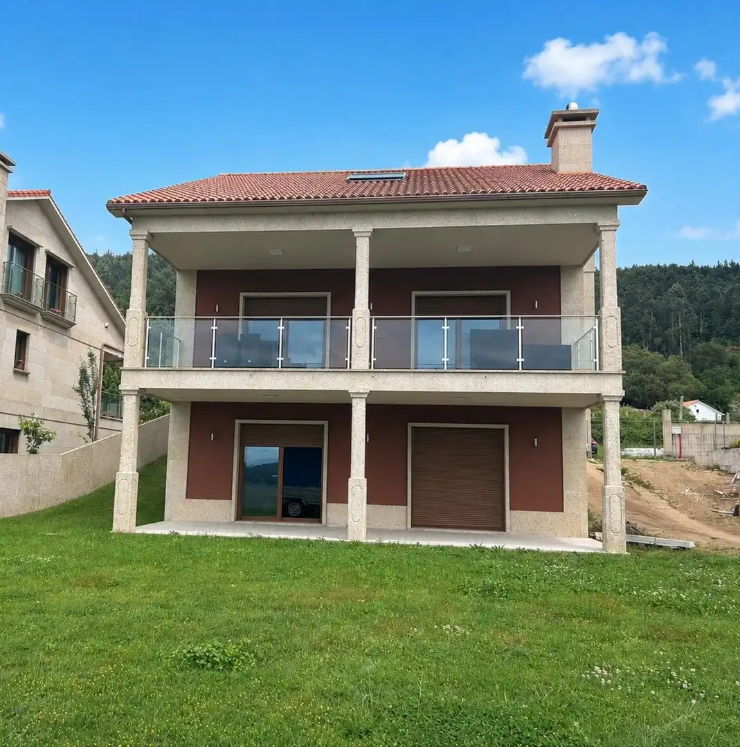 Vista exterior de Casa o chalet en venta en Meis con Aire acondicionado, Calefacción y Terraza