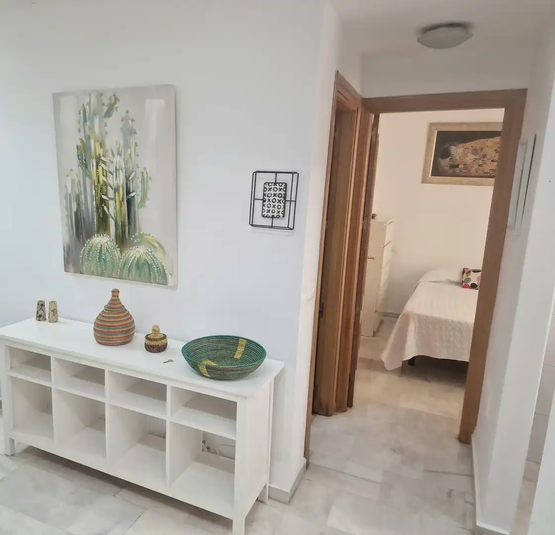 Schlafzimmer von Wohnung zur Miete in Málaga mit Möbliert