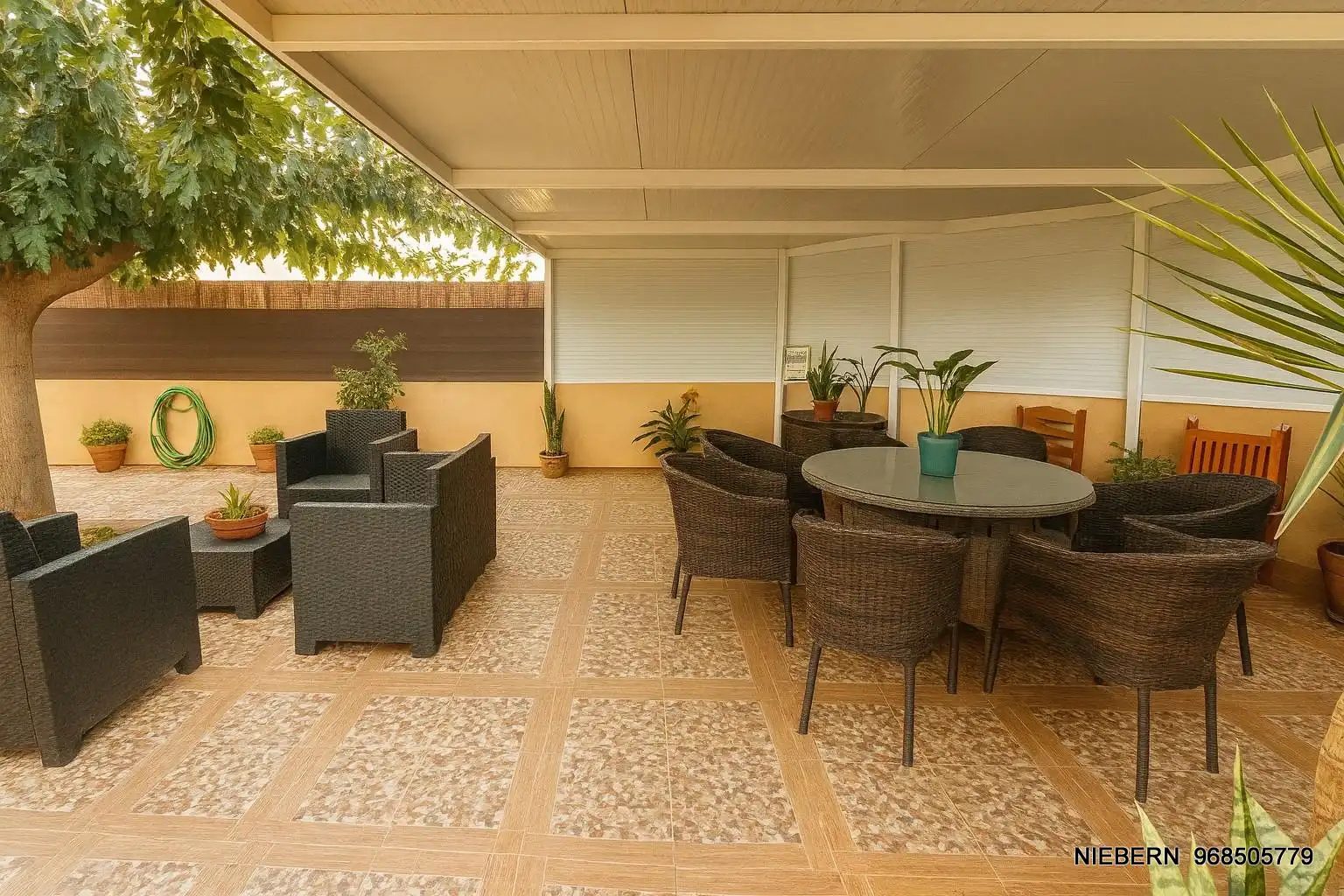 Terraza de Casa o chalet en venta en Cartagena con Aire acondicionado, Calefacción y Jardín privado