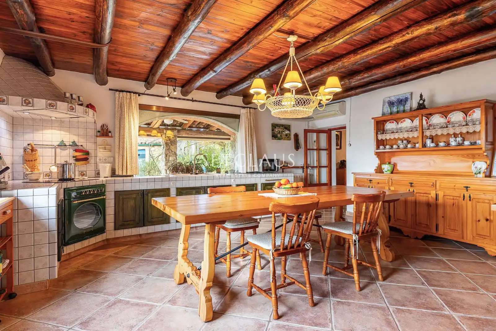 Cuina de Finca rústica en venda en Sant Feliu de Buixalleu amb Aire condicionat, Calefacció i Terrassa