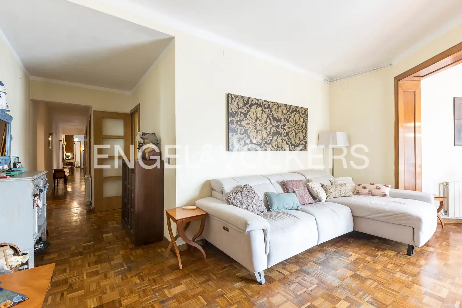 Living room of Flat for sale in Barcelona  with Air Conditioner, Heating and Parquet flooring