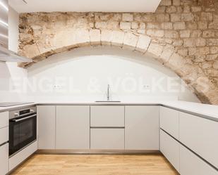 Kitchen of Apartment to rent in  Barcelona Capital  with Air Conditioner, Terrace and Balcony