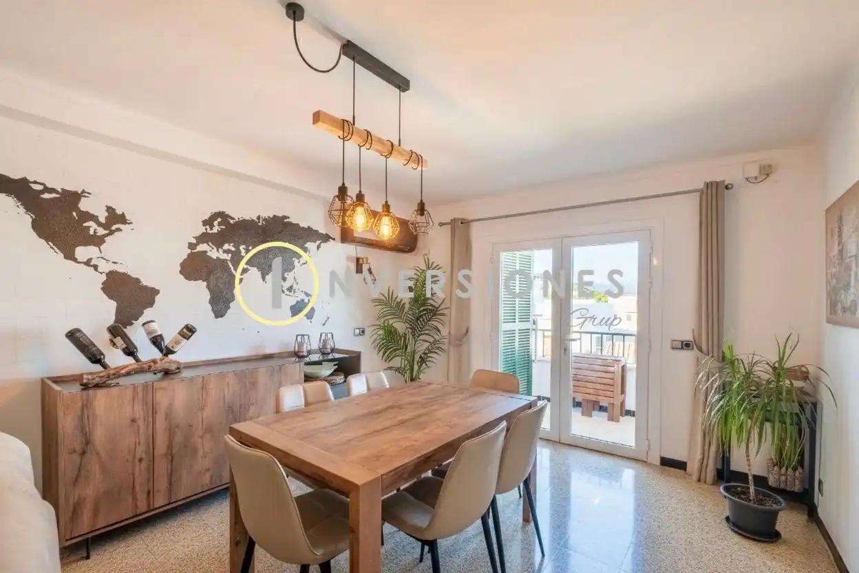 Esszimmer von Wohnung zum Verkauf in Pollença mit Klimaanlage, Terrasse und Abstellraum