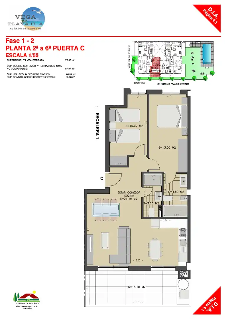 Piso en venta en Almería con Parquet, Terraza y Piscina comunitaria