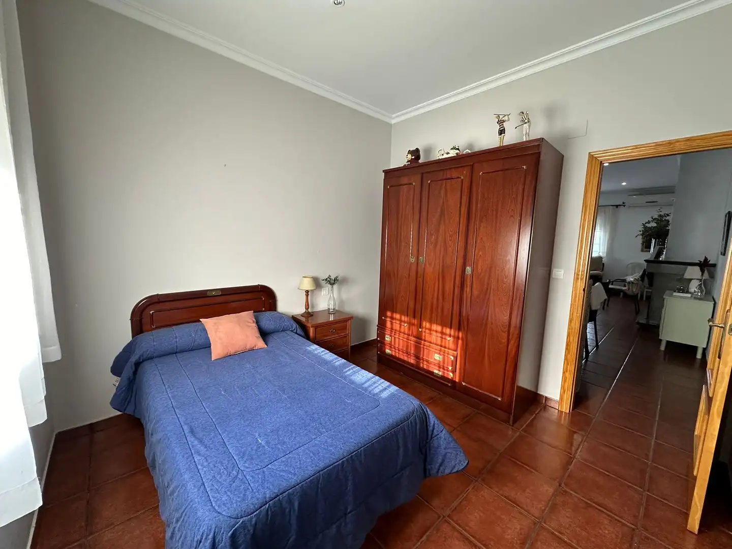 Dormitori de Casa o xalet en venda en Magacela amb Jardí privat, Terrassa i Piscina