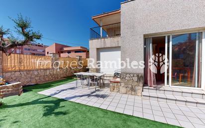 Exterior view of House or chalet for sale in La Pobla de Claramunt  with Air Conditioner, Terrace and Balcony