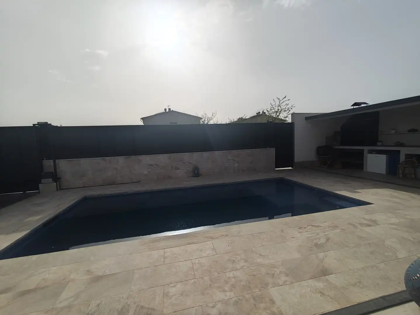 Swimming pool of Houses for sale in Las Ventas de Retamosa  with Air Conditioner, Heating and Storage room