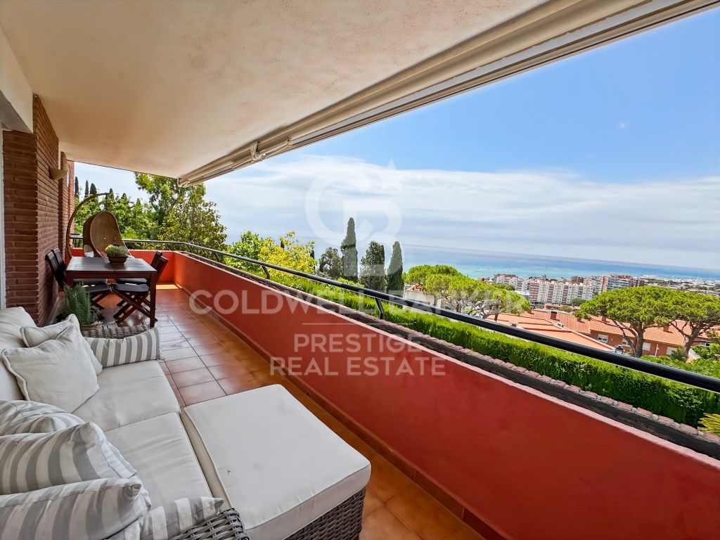 Terrace of Flat for sale in Caldes d'Estrac  with Air Conditioner, Private garden and Terrace
