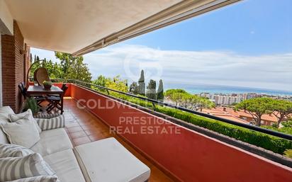Terrace of Flat for sale in Caldes d'Estrac  with Air Conditioner, Private garden and Terrace