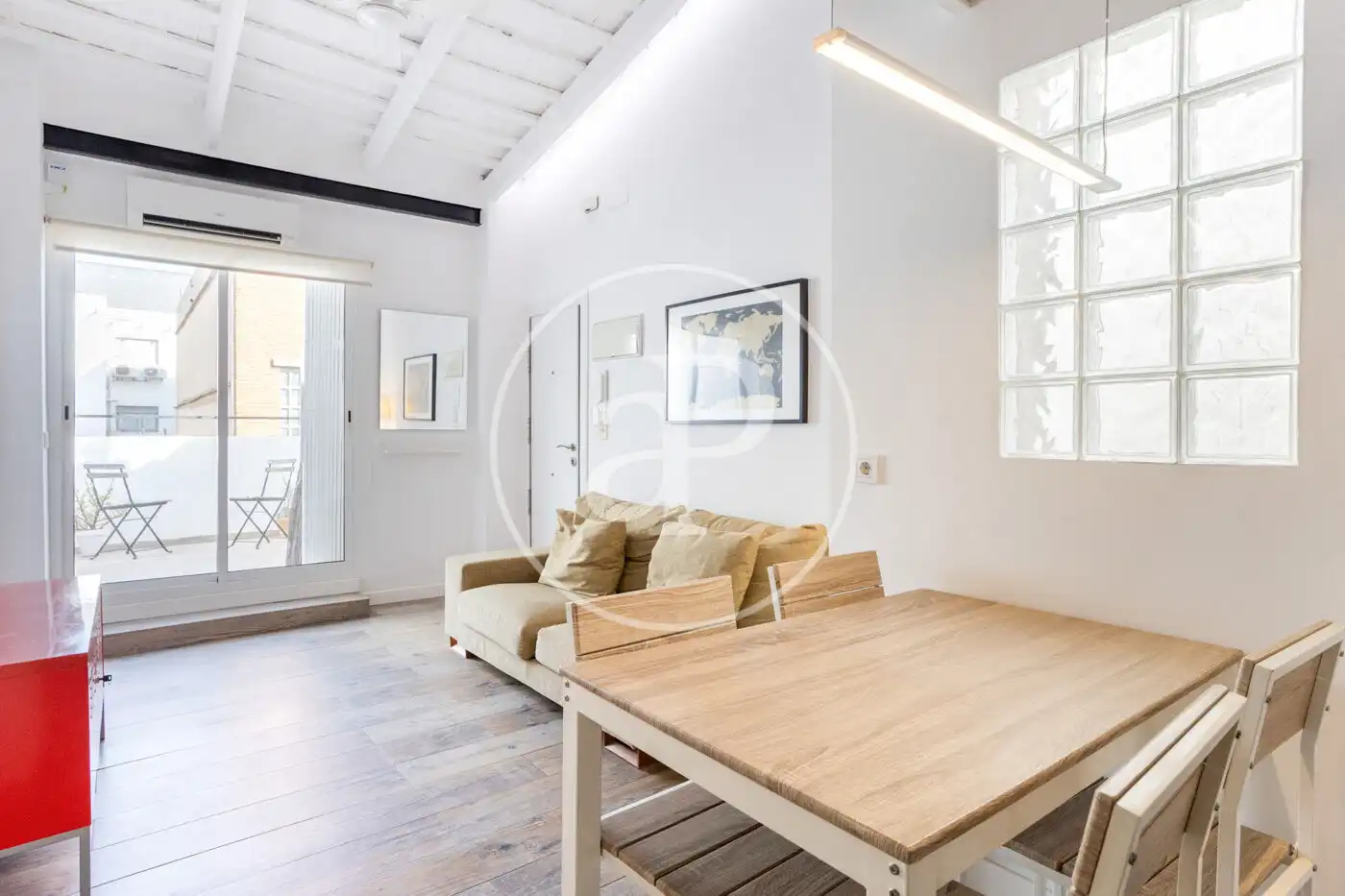 Living room of Attic for sale in Valencia  with Heating, Terrace and Furnished