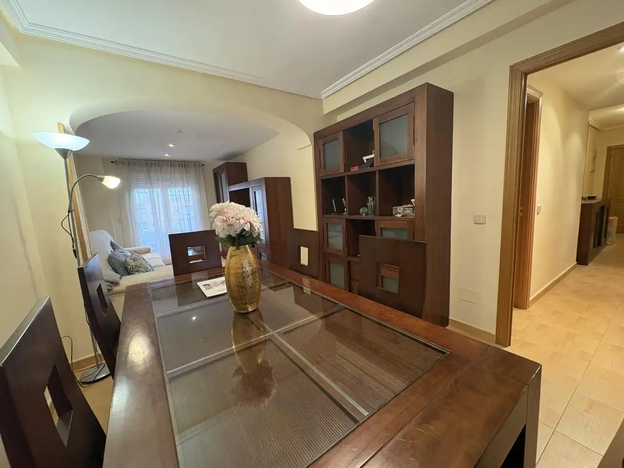 Dining room of Flat for rent in Madrid  with Heating, Terrace and Furnished