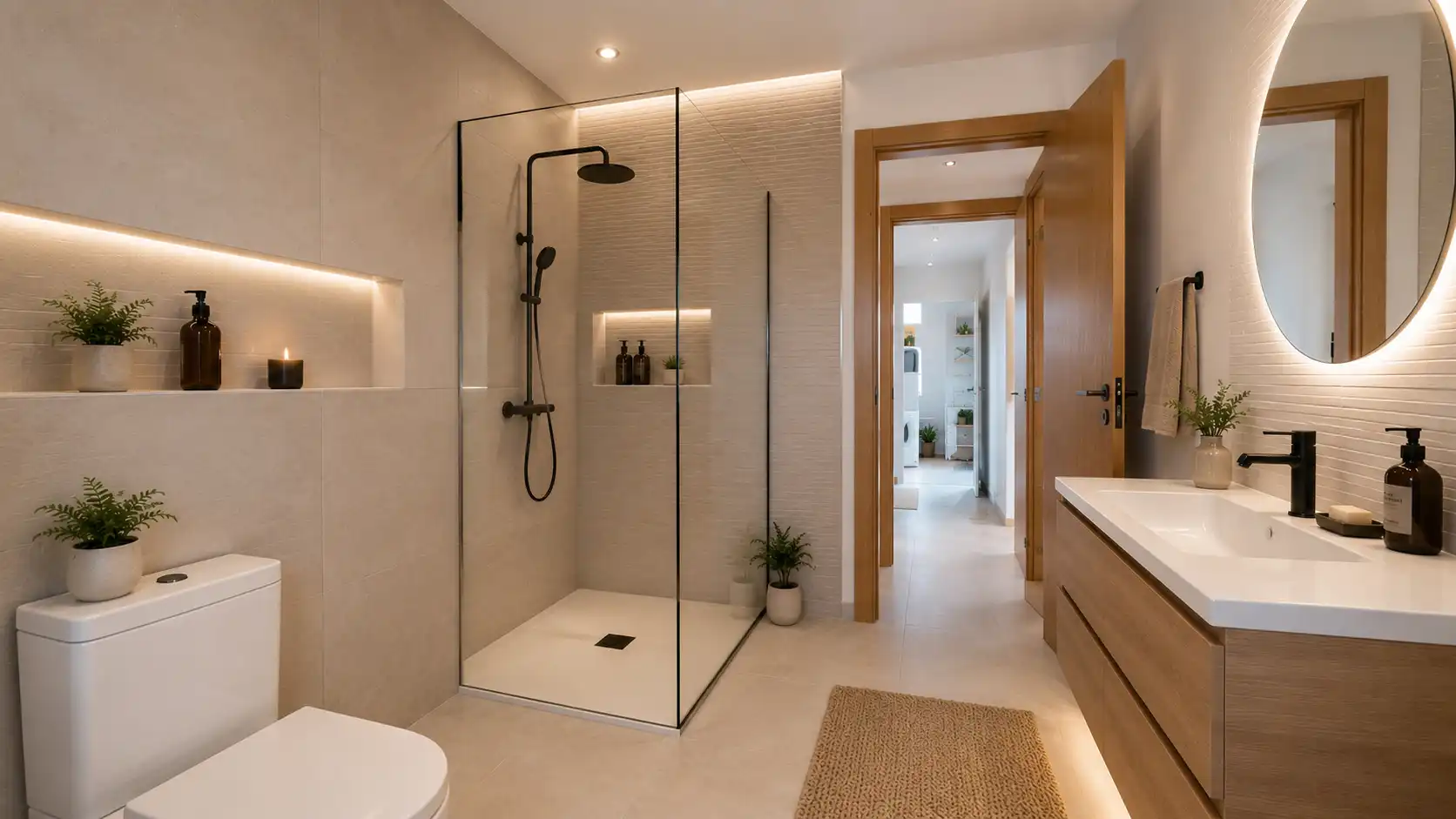 Bathroom of Houses for sale in Aiguamúrcia  with Private garden, Furnished and Oven