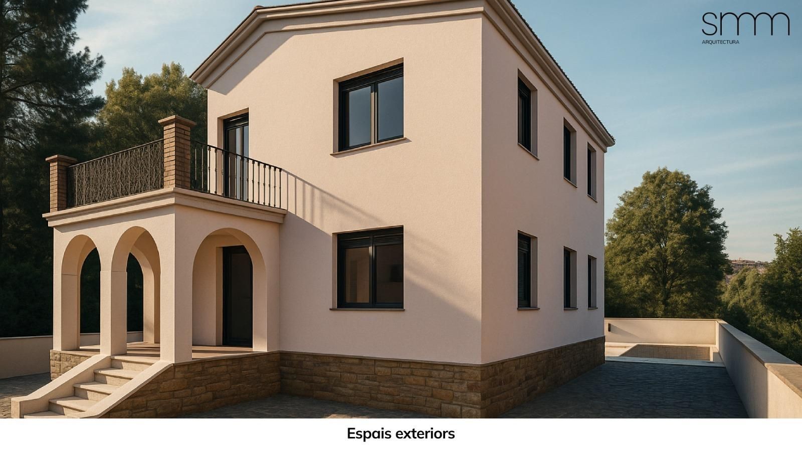 Exterior view of House or chalet for sale in Sant Cugat del Vallès  with Air Conditioner, Heating and Private garden