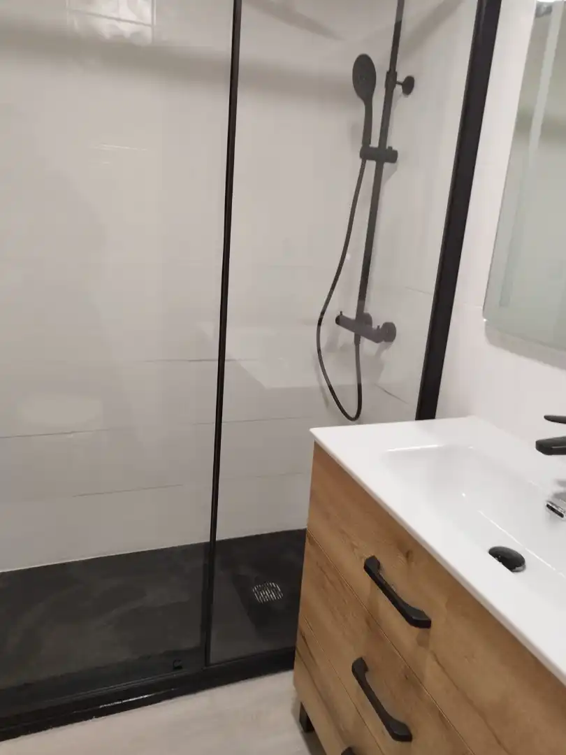 Badezimmer von Wohnung zum Verkauf in Santa Perpètua de Mogoda mit Heizung, Möbliert und Balkon