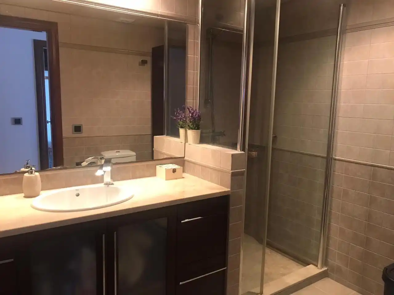 Baño de Planta baja en venta en Castell d'Aro, Platja d'Aro i s'Agaró con Aire acondicionado, Terraza y Amueblado