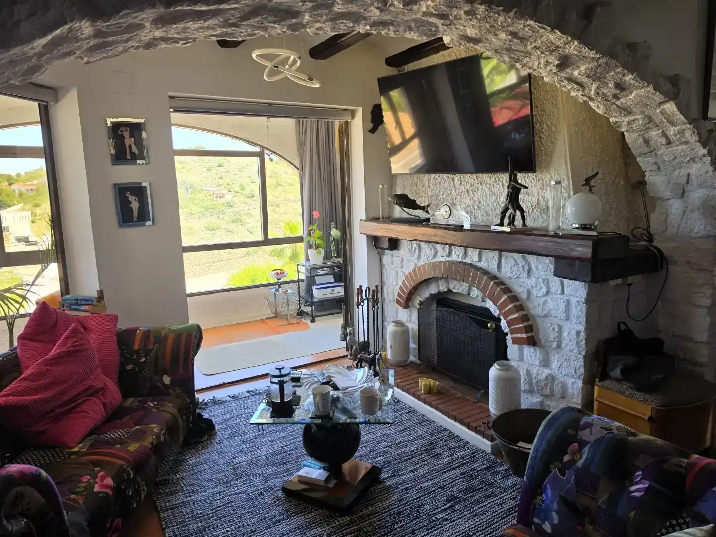 Sala de estar de Casa o chalet en venta en Dénia con Aire acondicionado, Jardín privado y Trastero