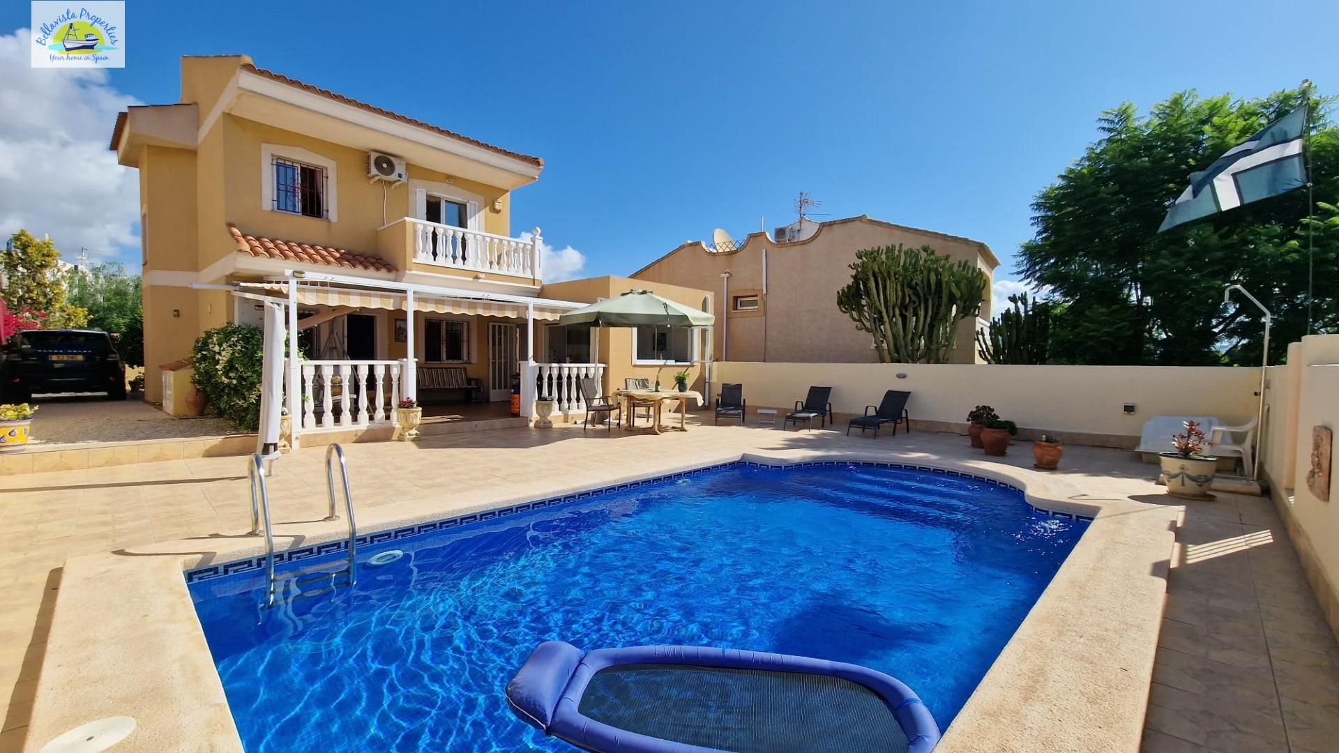 Piscina de Casa o xalet en venda en Mazarrón amb Aire condicionat, Calefacció i Jardí privat