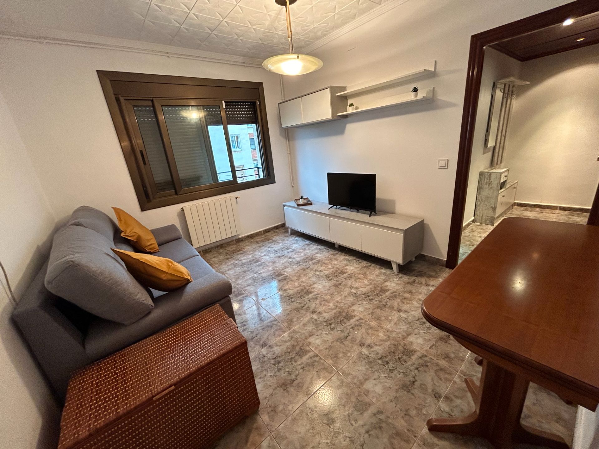Sala d'estar de Pis de lloguer en  Barcelona Capital amb Moblat
