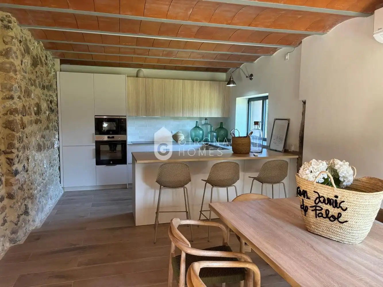 Kitchen of Country homes for rent in Sant Gregori  with Air Conditioner, Heating and Private garden
