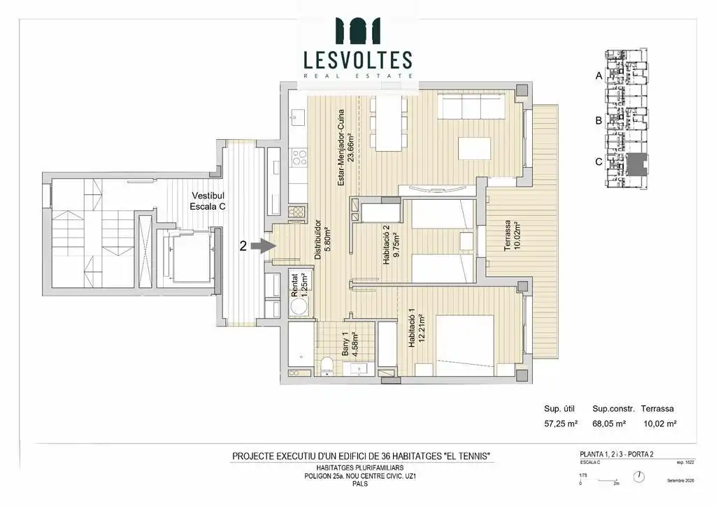 Piso con terraza en venta en Polígon 25a NOU CENTRE CÍVIC S/N, imagen 26