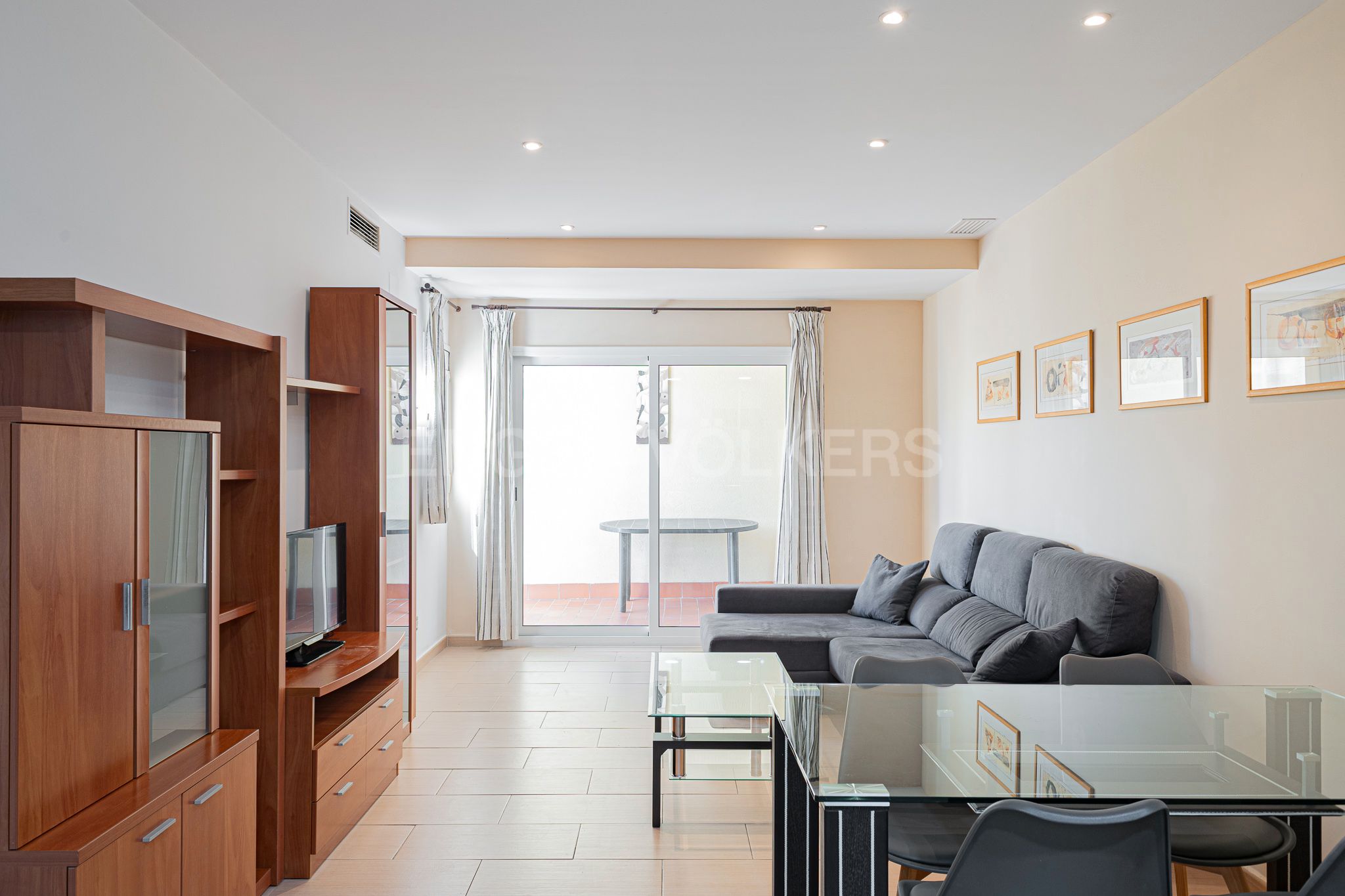 Sala d'estar de Apartament en venda en  Barcelona Capital amb Aire condicionat, Calefacció i Terrassa