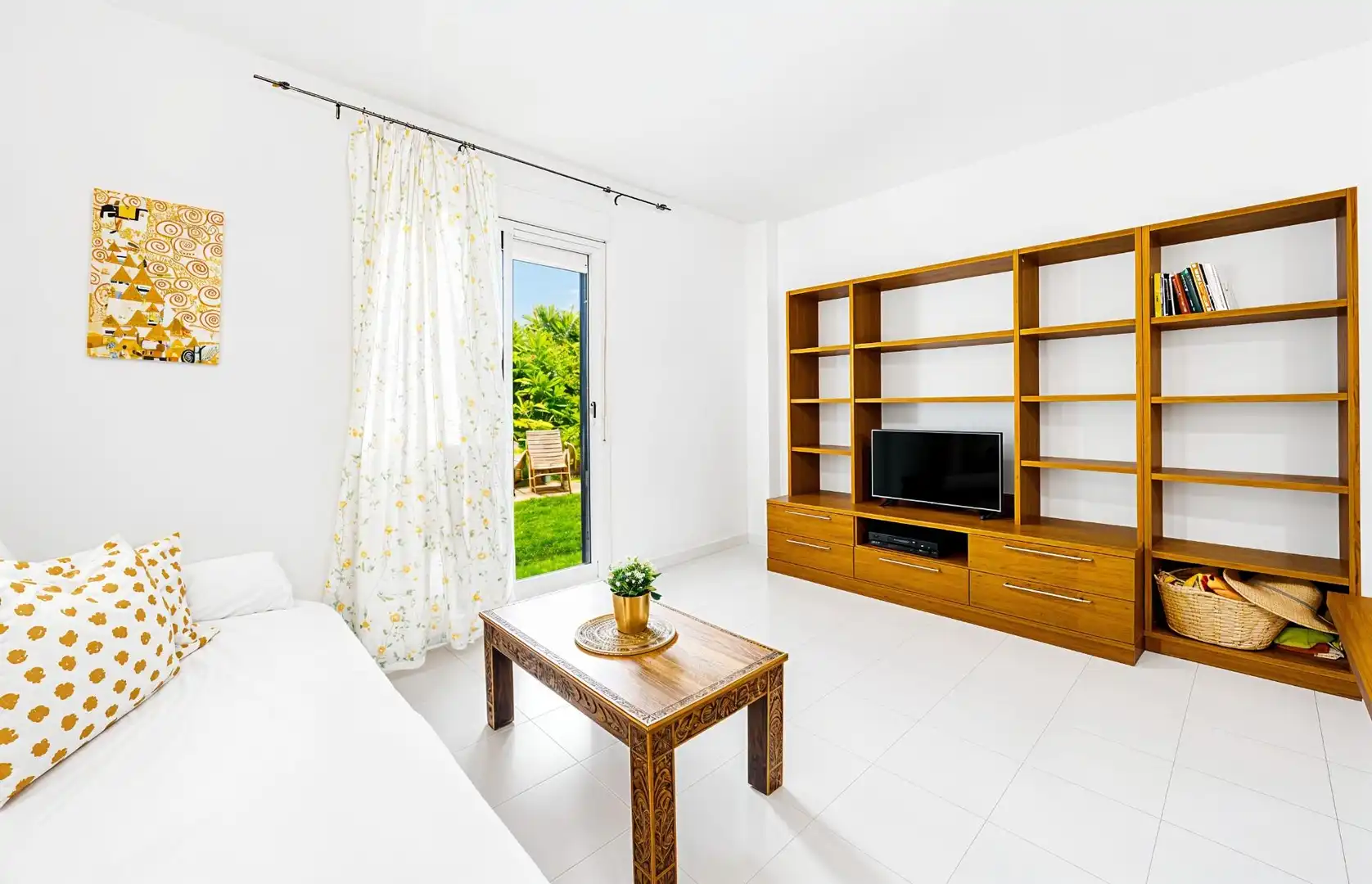 Wohnzimmer von Wohnungen zum Verkauf in Chiclana de la Frontera mit Privatgarten und Gemeinschaftspool
