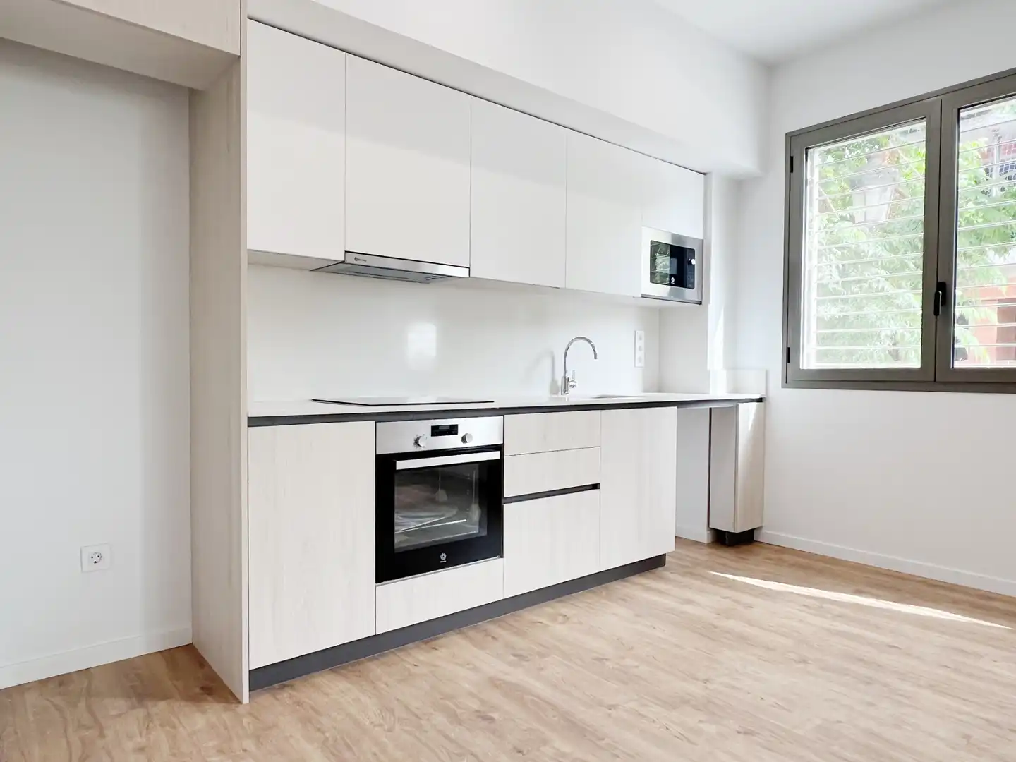 Küche von Wohnung zur Miete in Valencia mit Klimaanlage, Heizung und Privatgarten