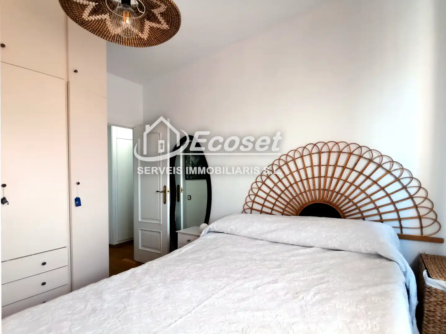 Schlafzimmer von Maisonette zum Verkauf in Cornellà de Llobregat mit Klimaanlage, Parkett und Terrasse