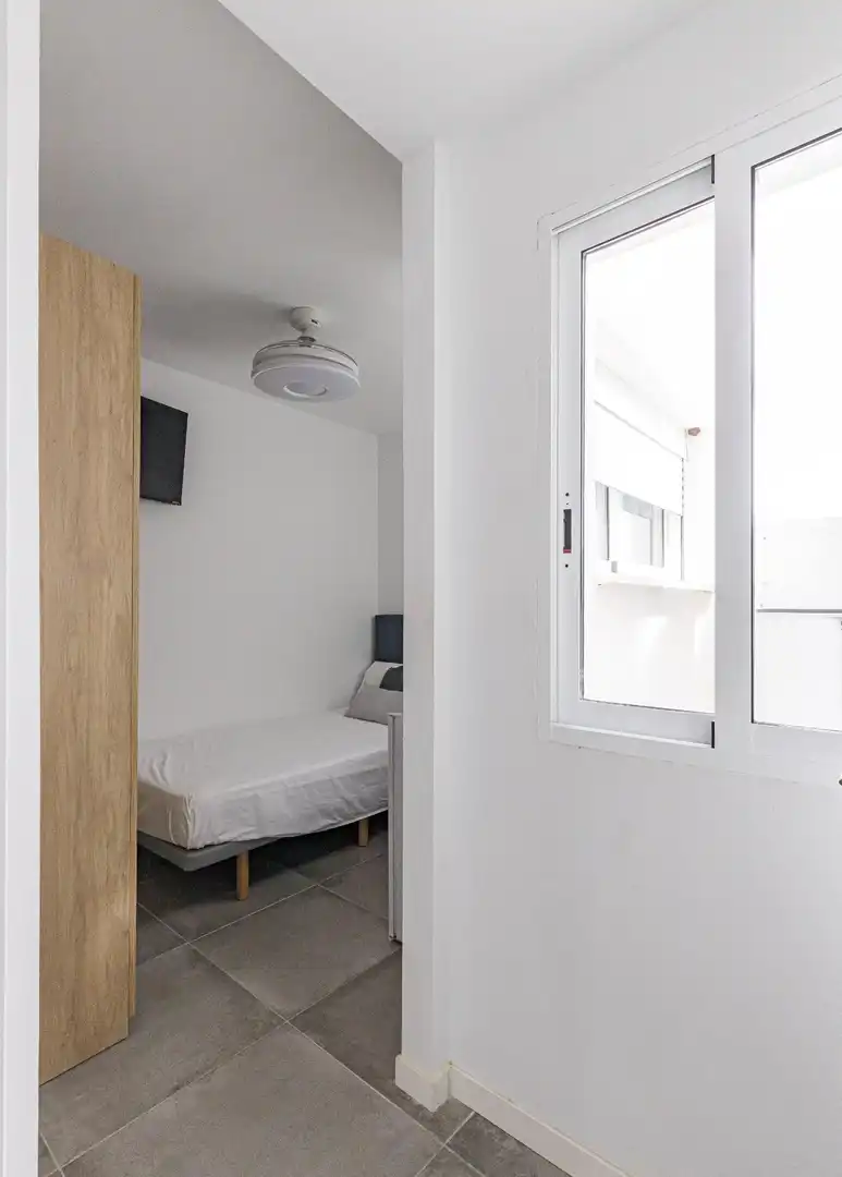 Schlafzimmer von Wohnung zur untervermieten in Murcia mit Klimaanlage, Heizung und Möbliert