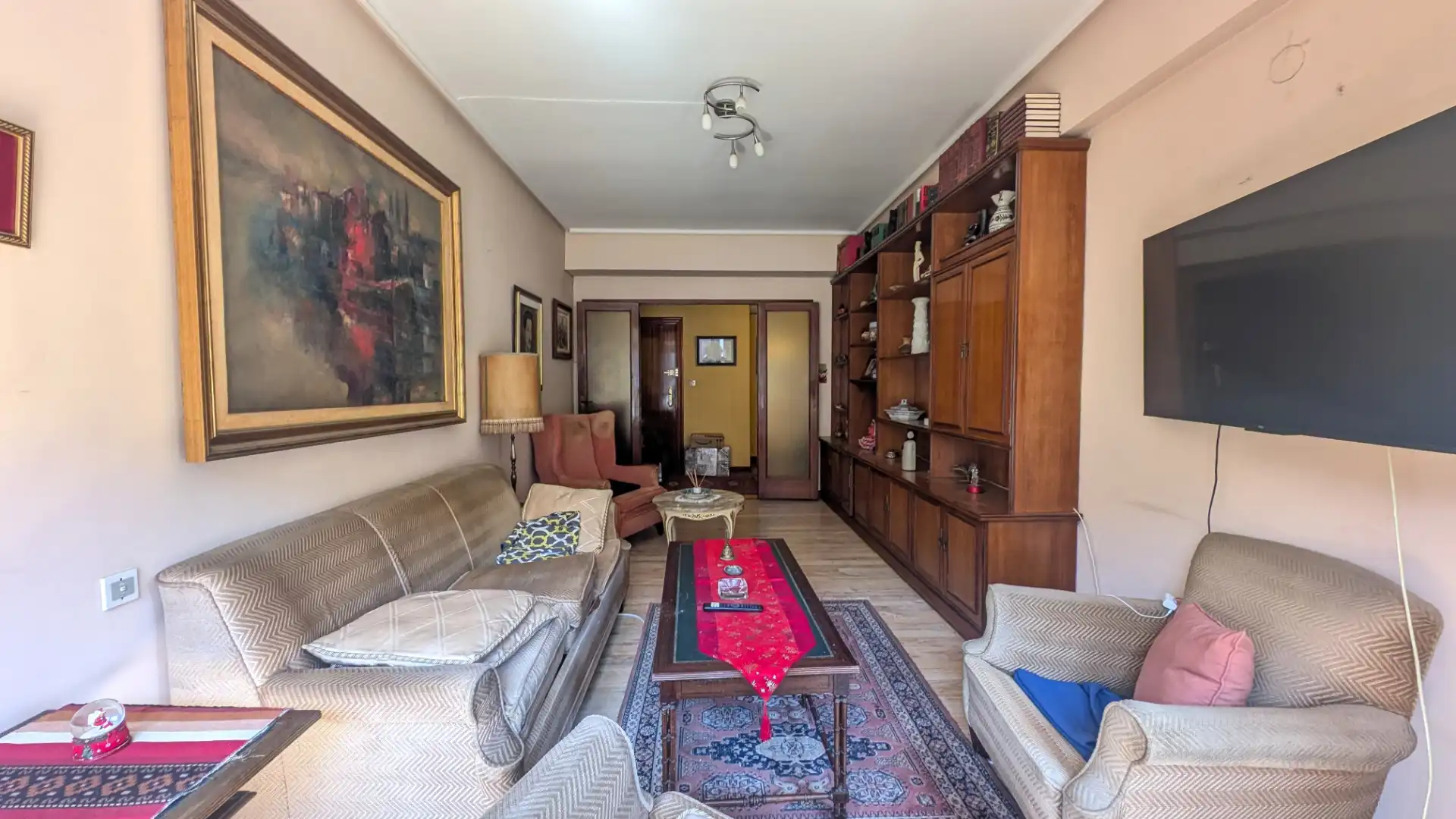 Sala d'estar de Pis en venda en Getxo  amb Calefacció, Traster i Moblat