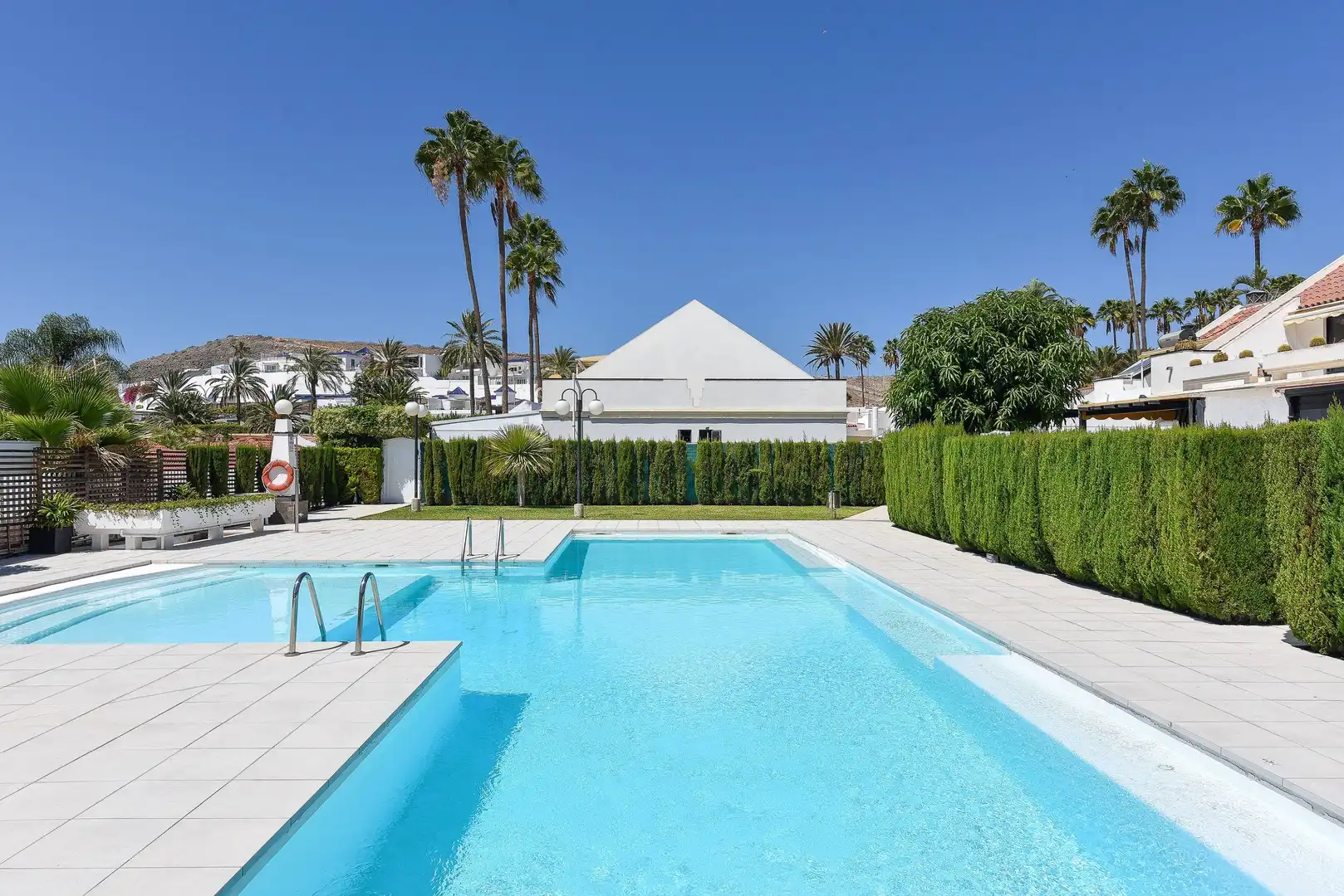 Schwimmbecken von Haus oder Chalet zur Miete in San Bartolomé de Tirajana mit Gemeinschaftspool