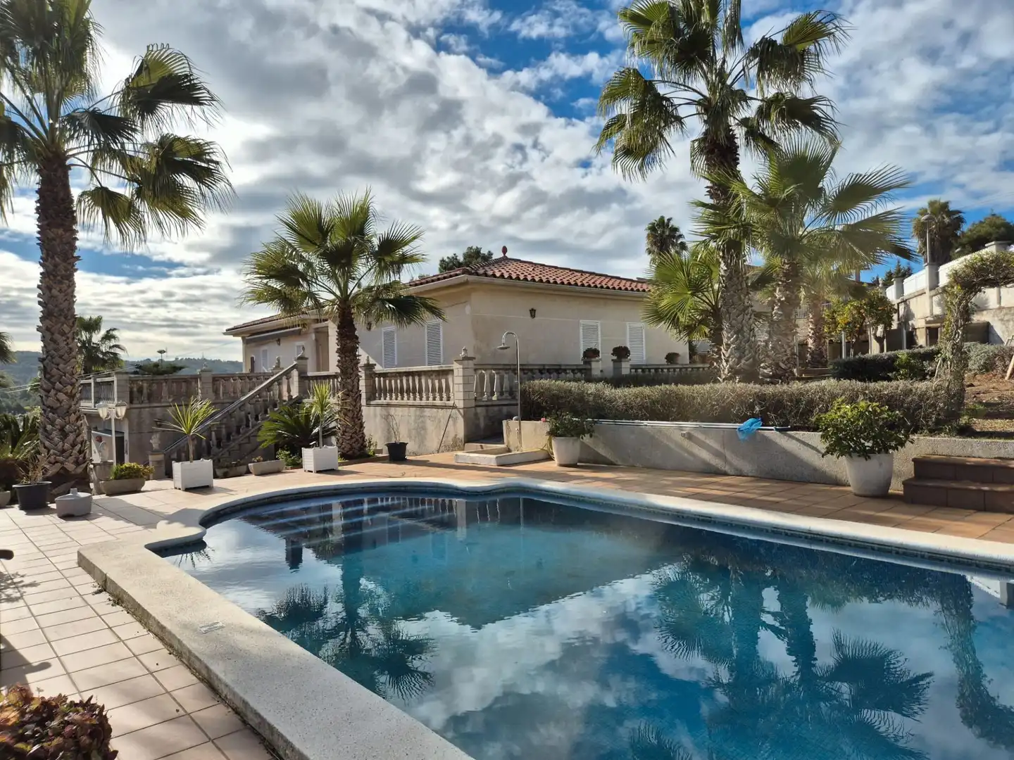 Swimming pool of Houses for sale in Calafell  with Air Conditioner, Heating and Private garden