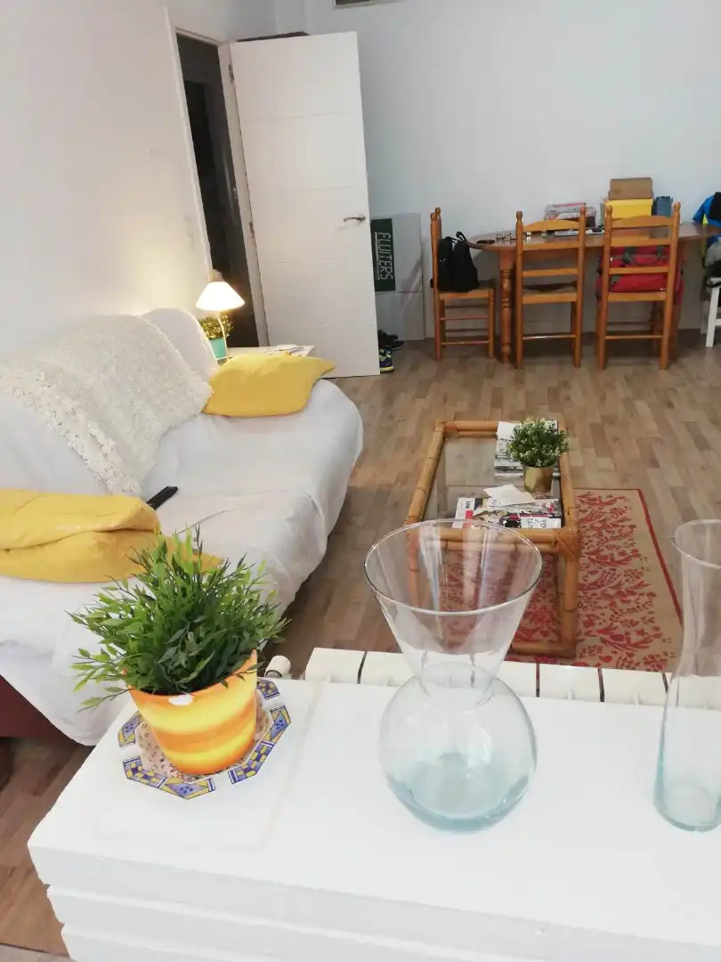 Sala d'estar de Pis de lloguer en Zaragoza amb Calefacció, Parquet i Moblat