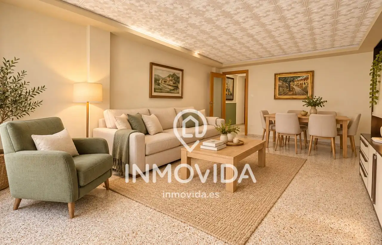 Sala de estar de Piso en venta en Xàtiva con Aire acondicionado, Amueblado y Balcón