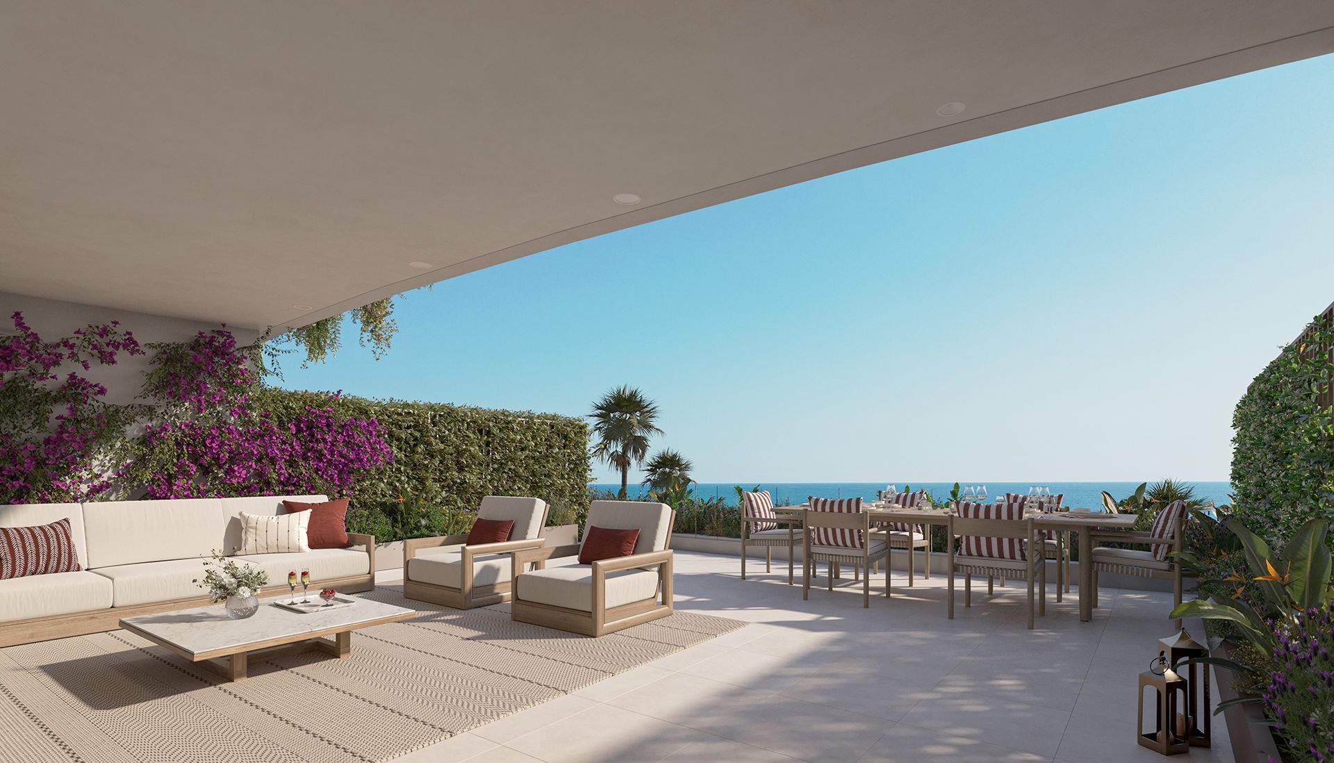 Terrace of Flat for sale in Benalmádena  with Air Conditioner, Heating and Private garden