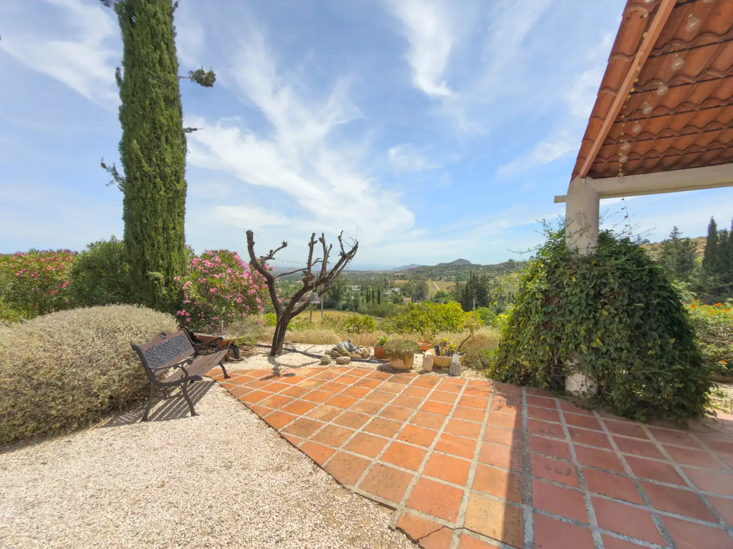 Terraza de Finca rústica en venta en Coín con Aire acondicionado, Trastero y Piscina