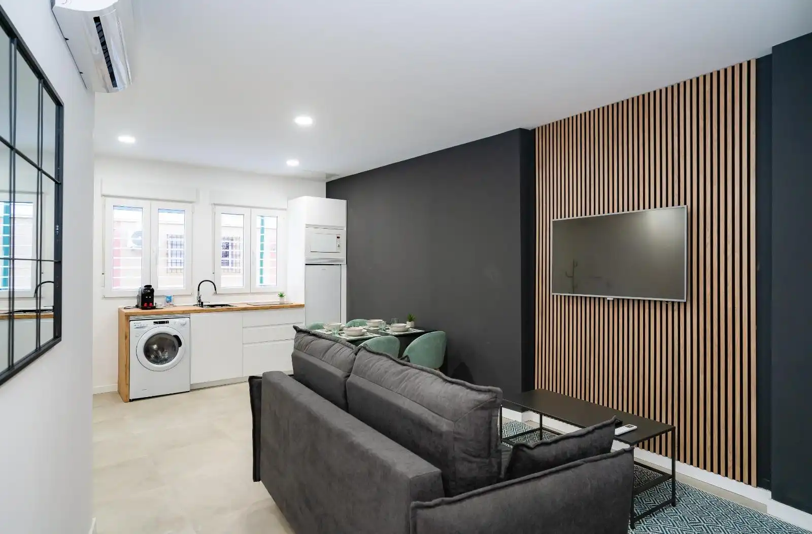 Sala d'estar de Pis en venda en Málaga Capital amb Aire condicionat, Moblat i Piscina comunitària